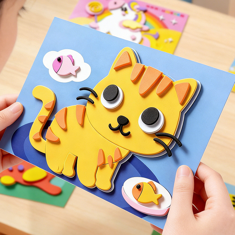 Science Project - Children's 3D Stickers, 10 Random Sheets,