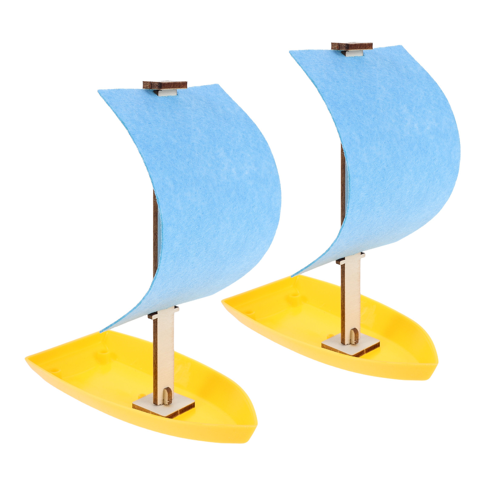 Science Project Physics - 2Pcs Wind Power Mini Sailboat DIY