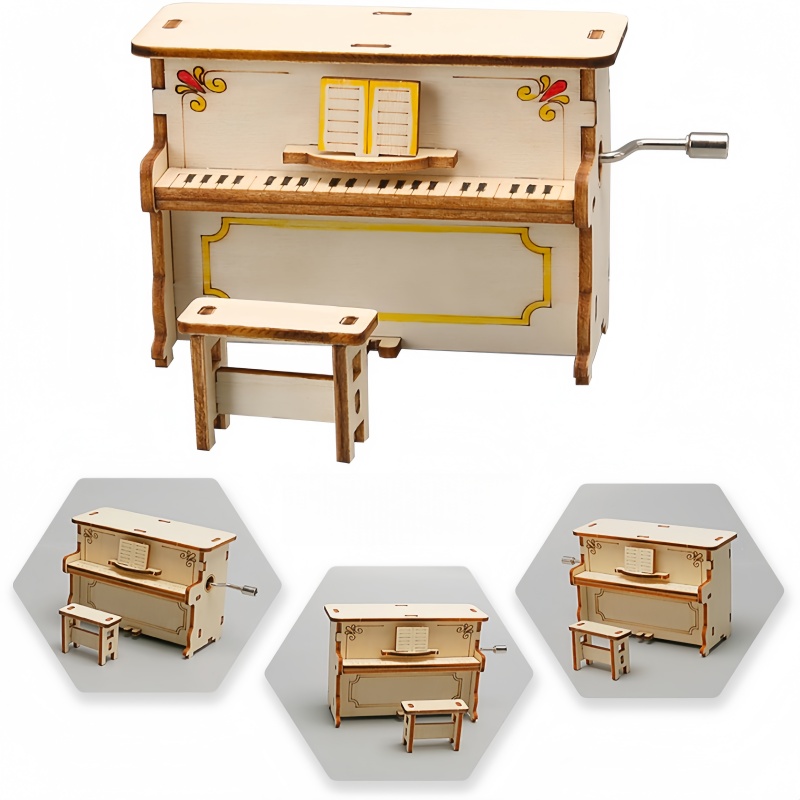Science Diy Model - DIY Hand-Cranked Children's Piano Educational Science