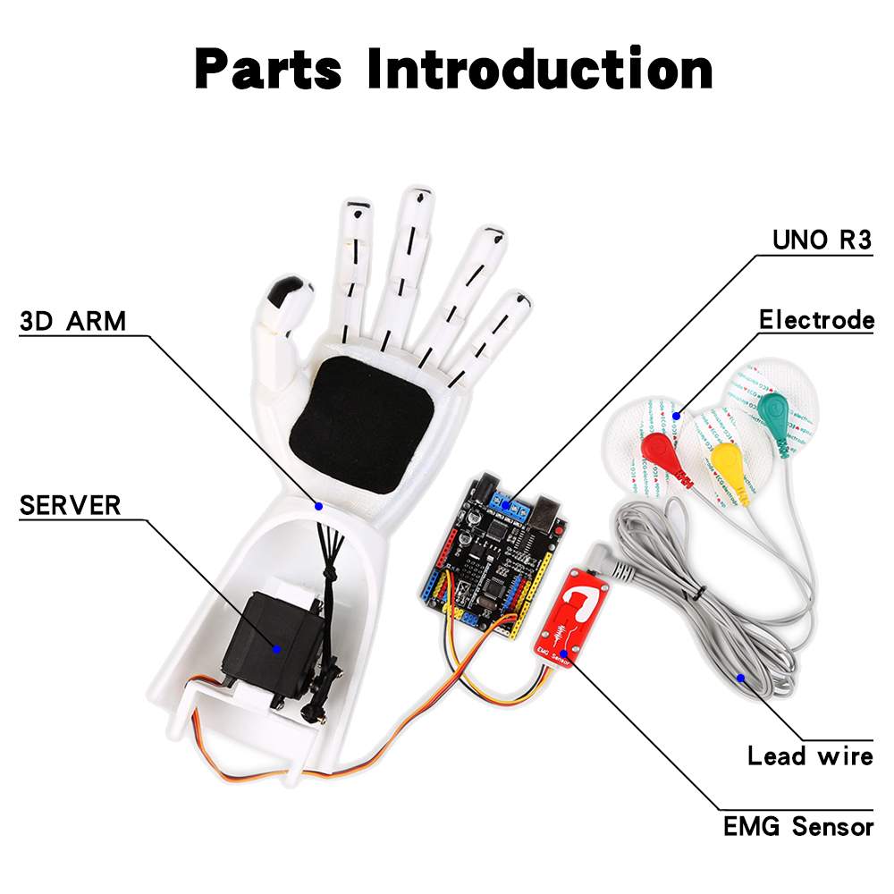 EMG Sensor Robotic Arm Electri - огляд і ціна Science Project