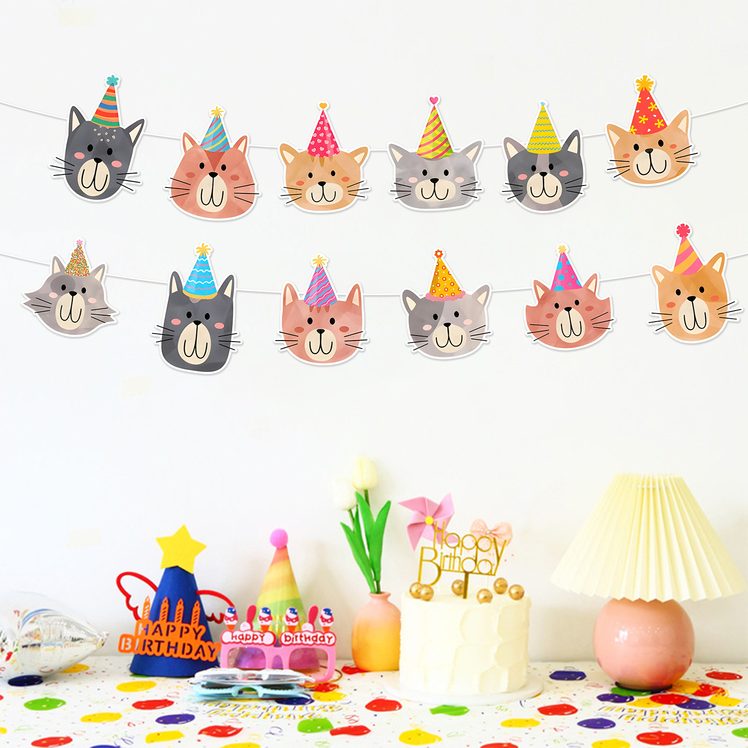 Cute Cartoon Pet Cat Party Fla - огляд і ціна Science Of Happiness