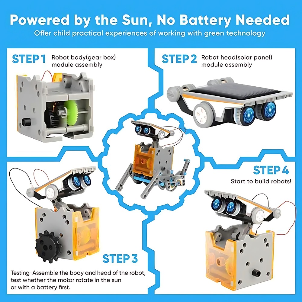 Solar Robot Building Blocks 12 - огляд і ціна Science Robotics