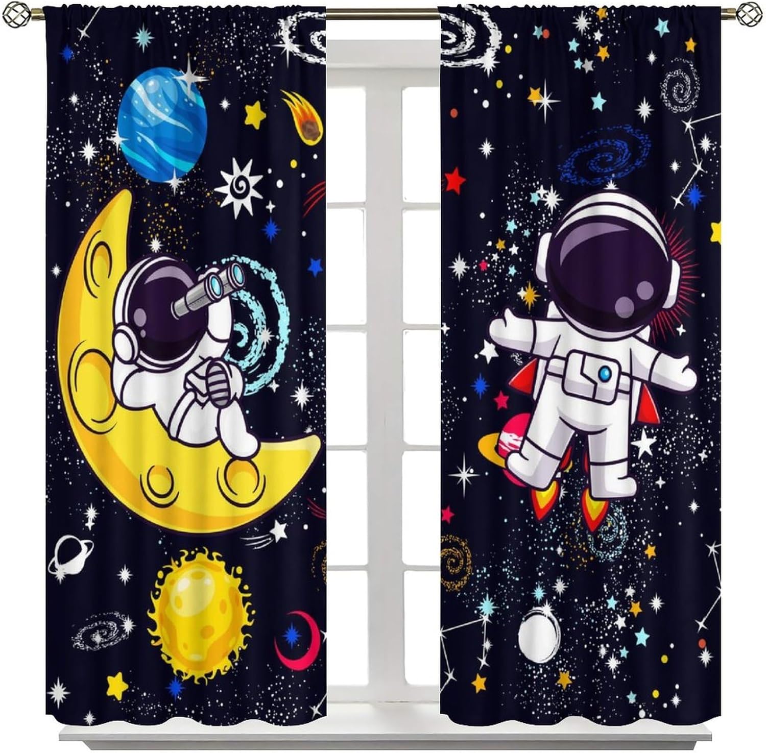 Galaxy Science Curtain Decorat - огляд і ціна Science Nursery