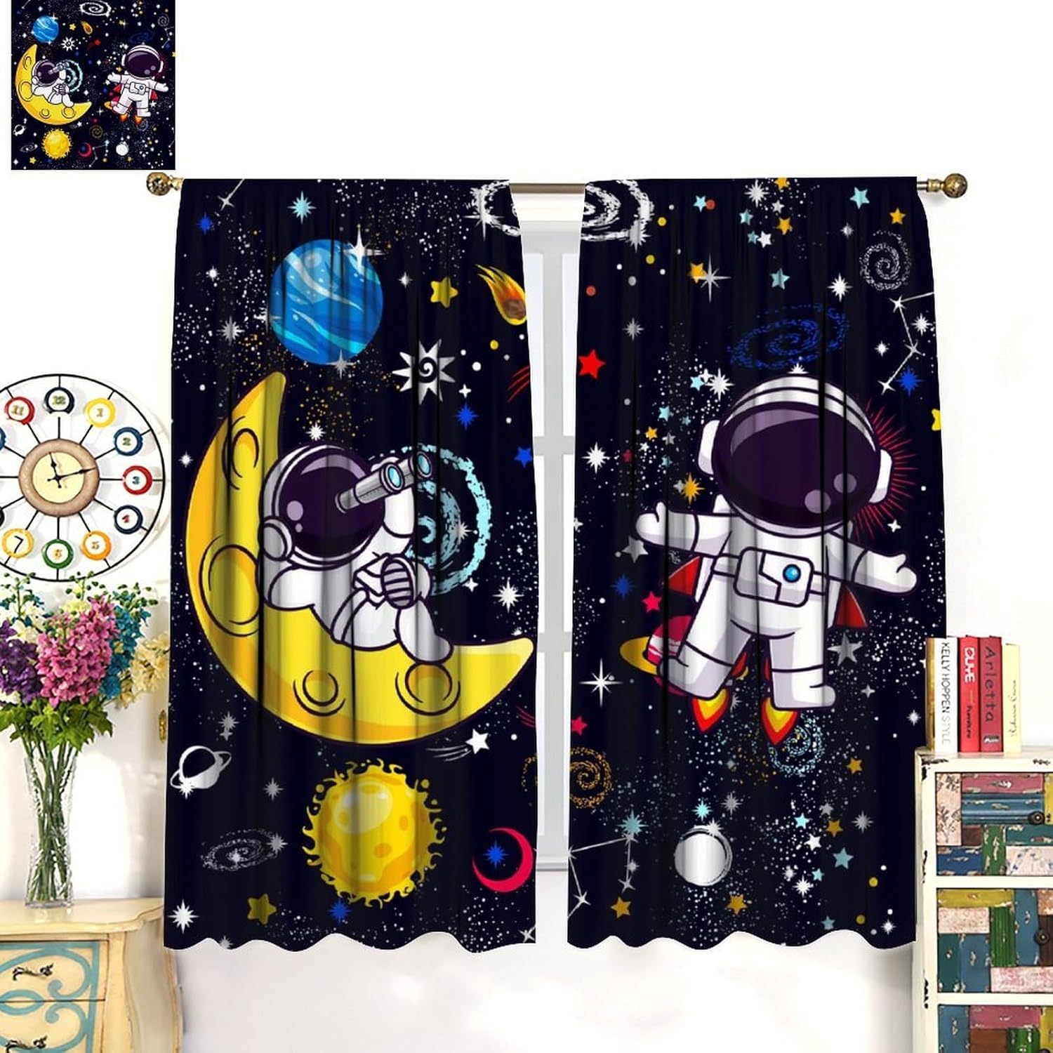 Galaxy Science Curtain Decorat - огляд і ціна Science Nursery