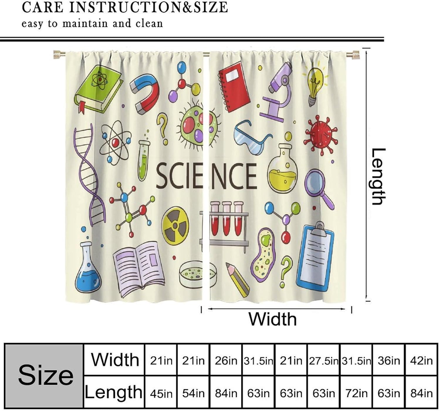 Science Curtain Educational ST - огляд і ціна Science Nursery