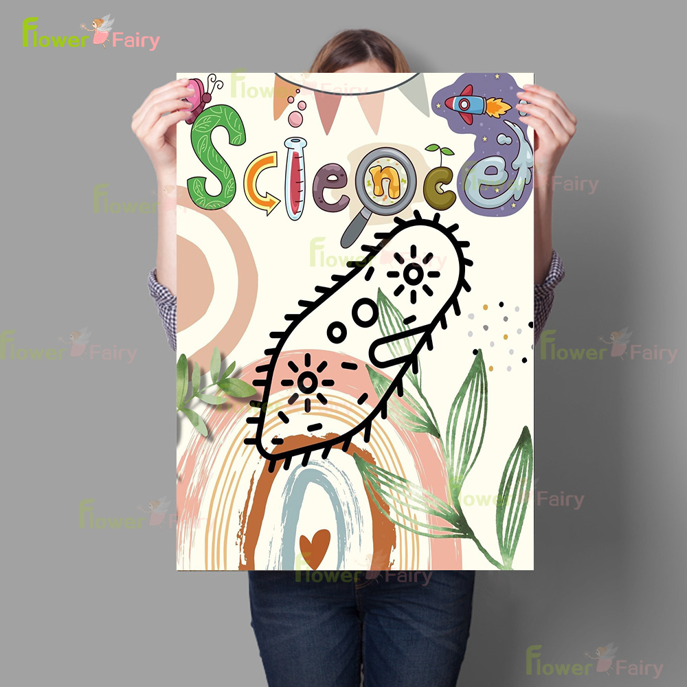 Cartoon Microbiology Watercolo - огляд і ціна Science Nursery