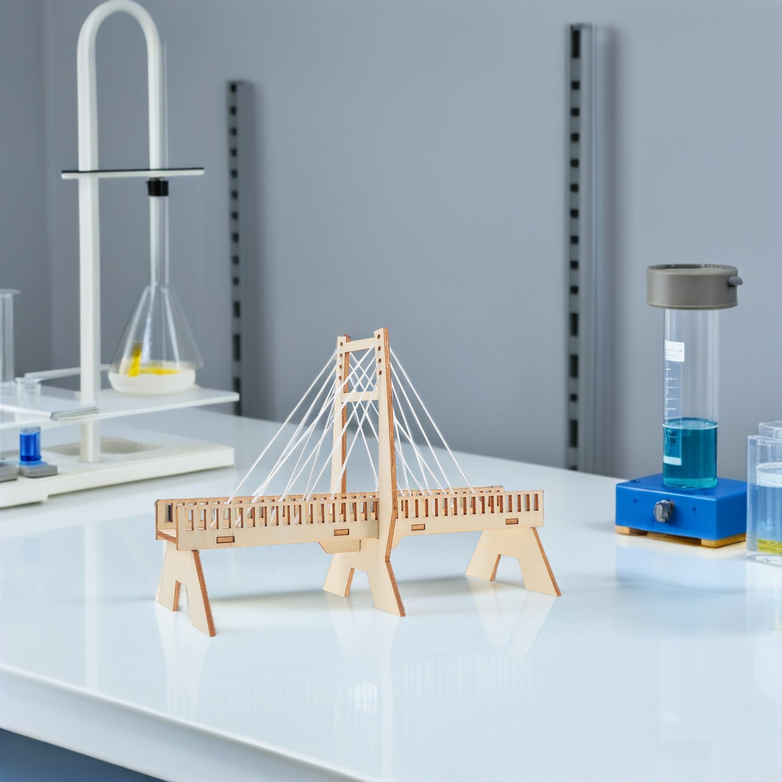 6Sets Handmade Cable-Stayed Br - огляд і ціна Science Project Physics