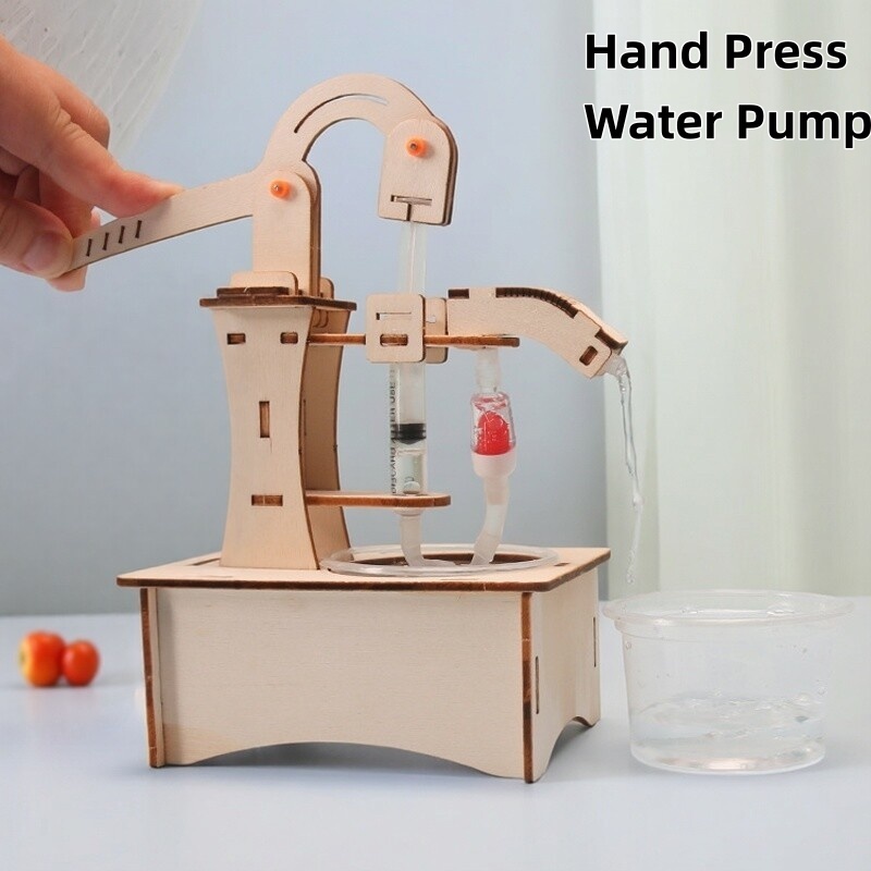 Wooden DIY Hand Pump Well Mode - огляд і ціна Science Diy Model