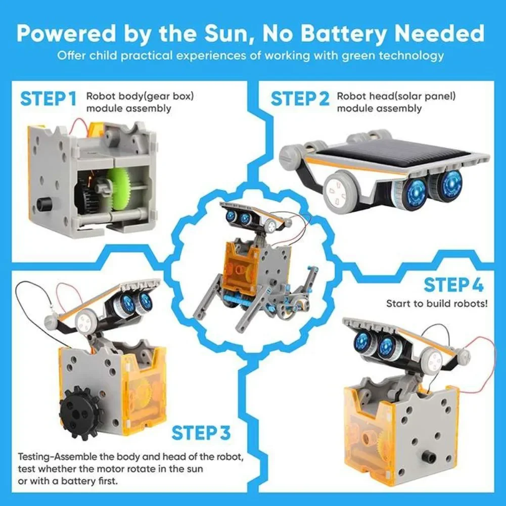 13 in 1 Solar Powered Robot Sc - огляд і ціна Science Robotics