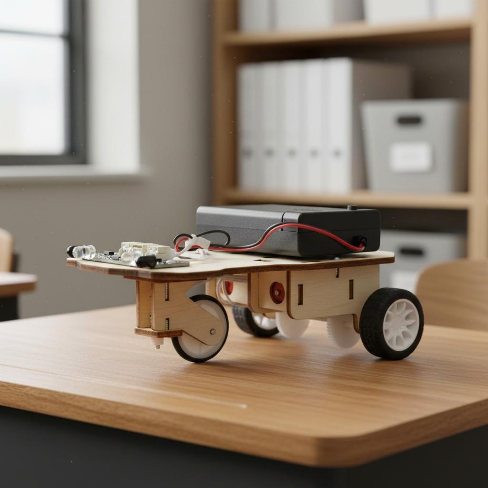 Wooden Intelligent Vehicle Kit - огляд і ціна Science Robotics